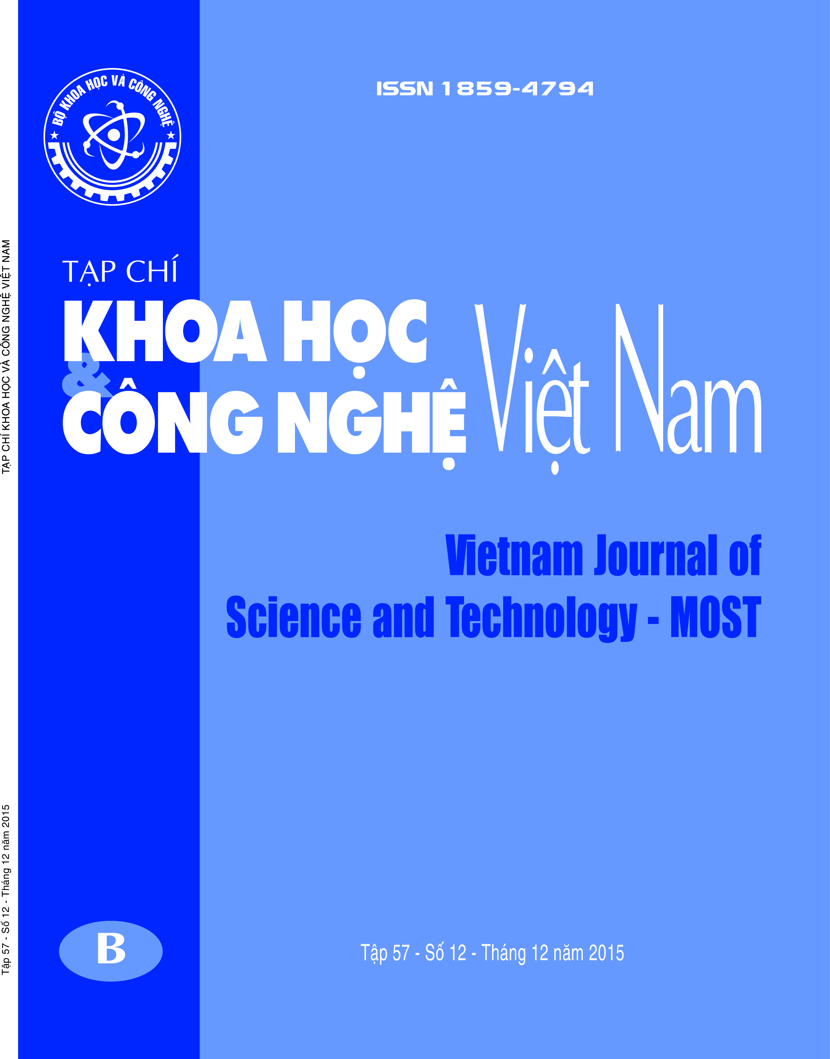 					Xem T. 57 S. 12 (2015): Tập 57 - Số 12 - Tháng 12 năm 2015
				